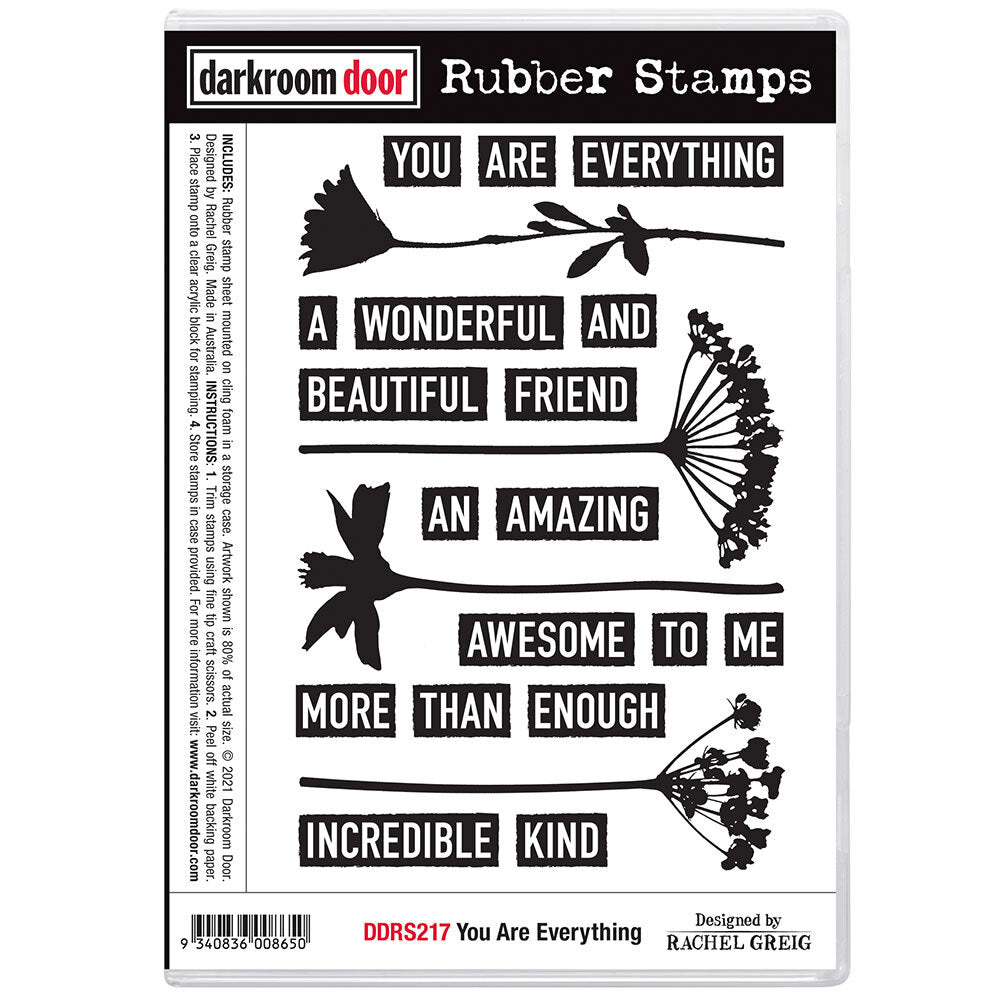 Darkroom Door Rubber Stamp Set