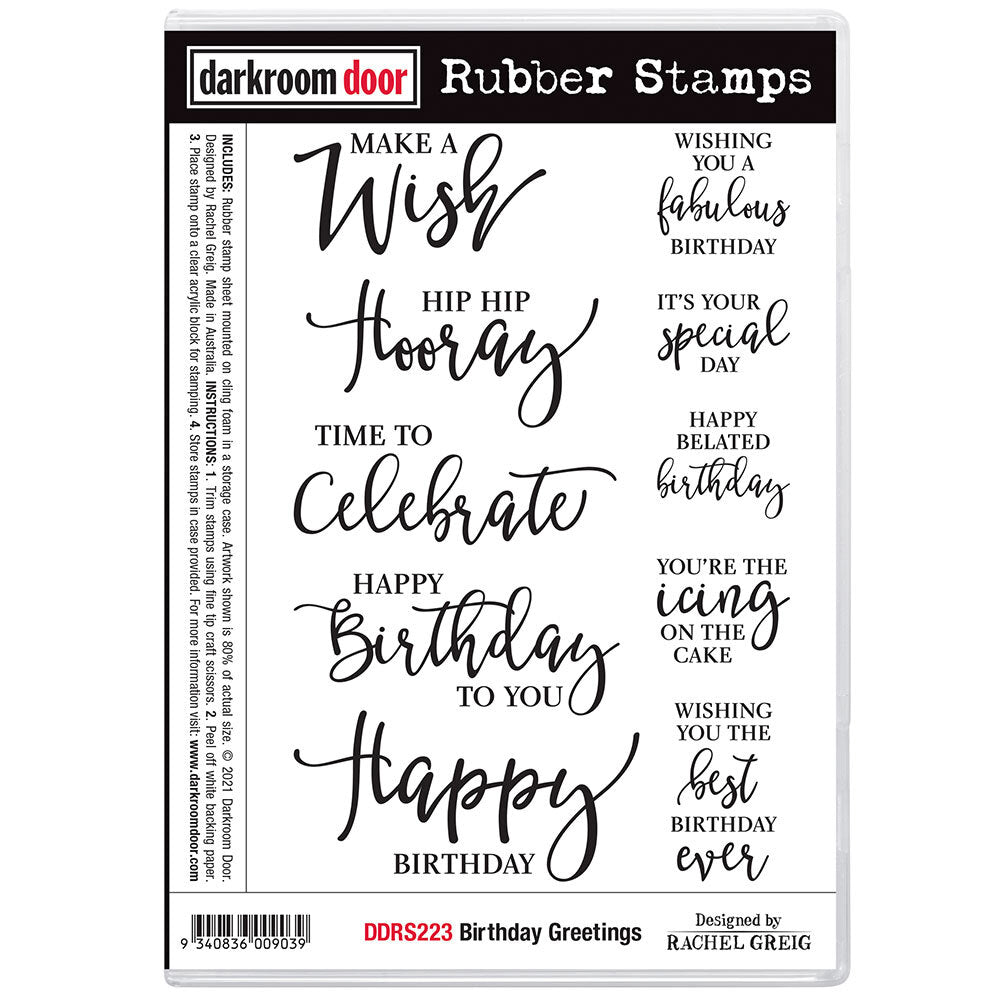 Darkroom Door Rubber Stamp Set