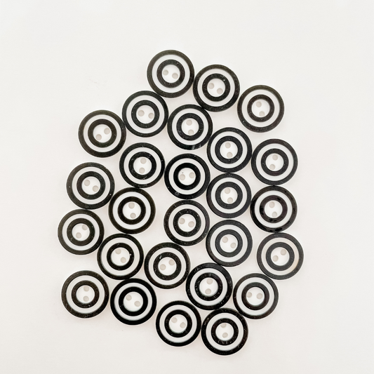 White button with bright border