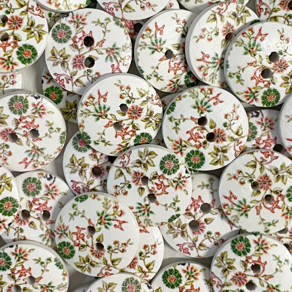 Wooden Printed Buttons - X Small