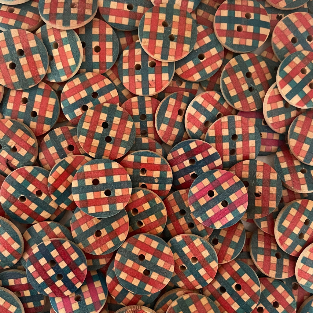 Wooden Printed Buttons - X Small