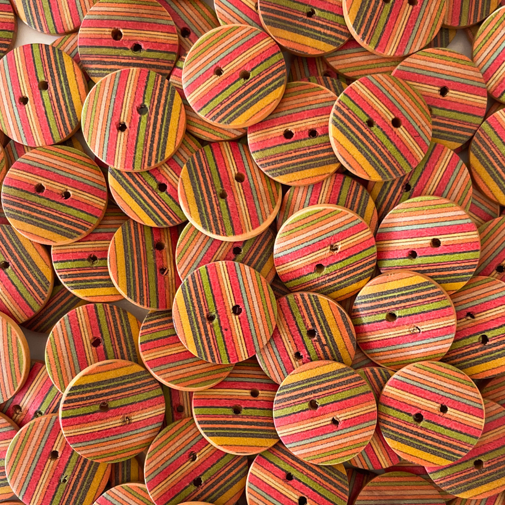 Wooden Printed Buttons - Small