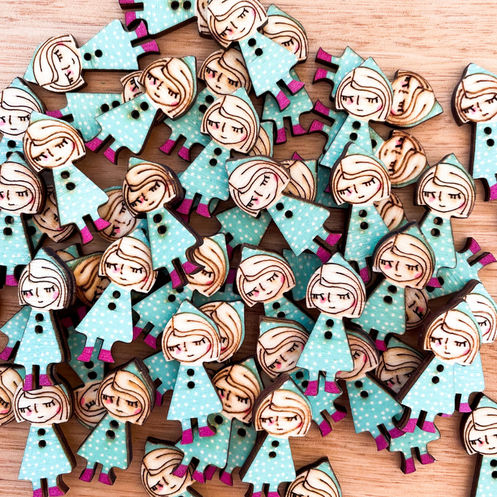 Cute Wooden Buttons