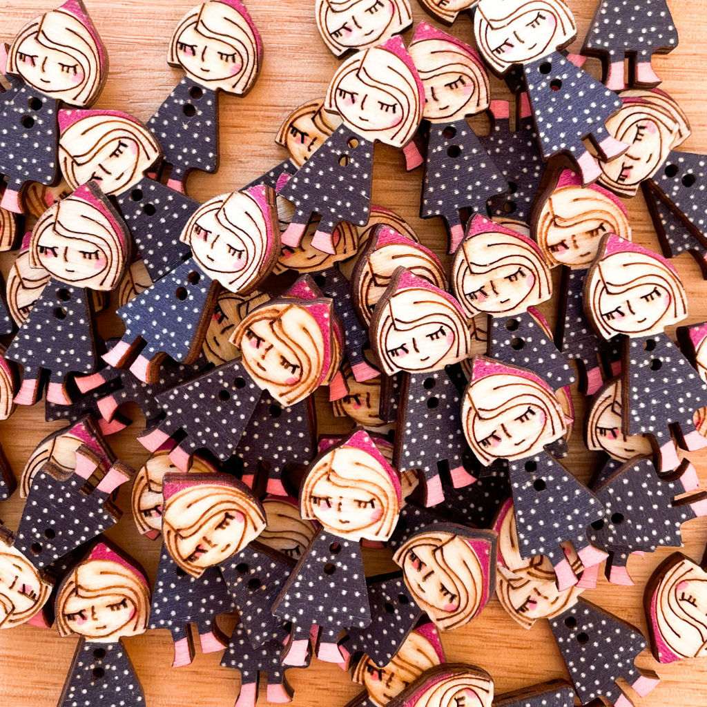Cute Wooden Buttons