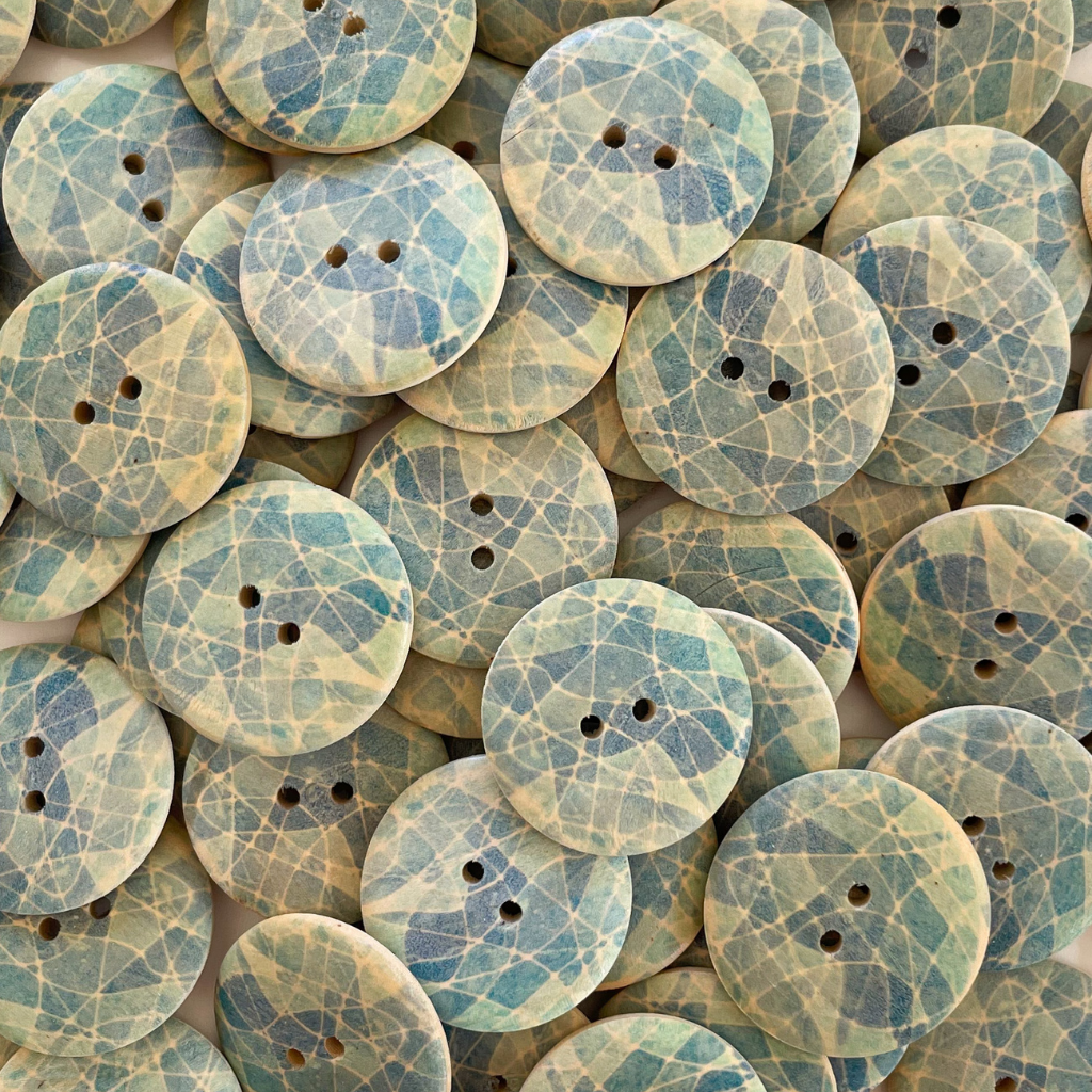 Wooden Printed Buttons - Large
