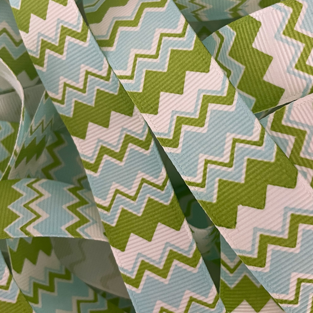 Chevron and Checked Ribbon